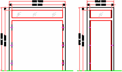 Typical Transom Frames